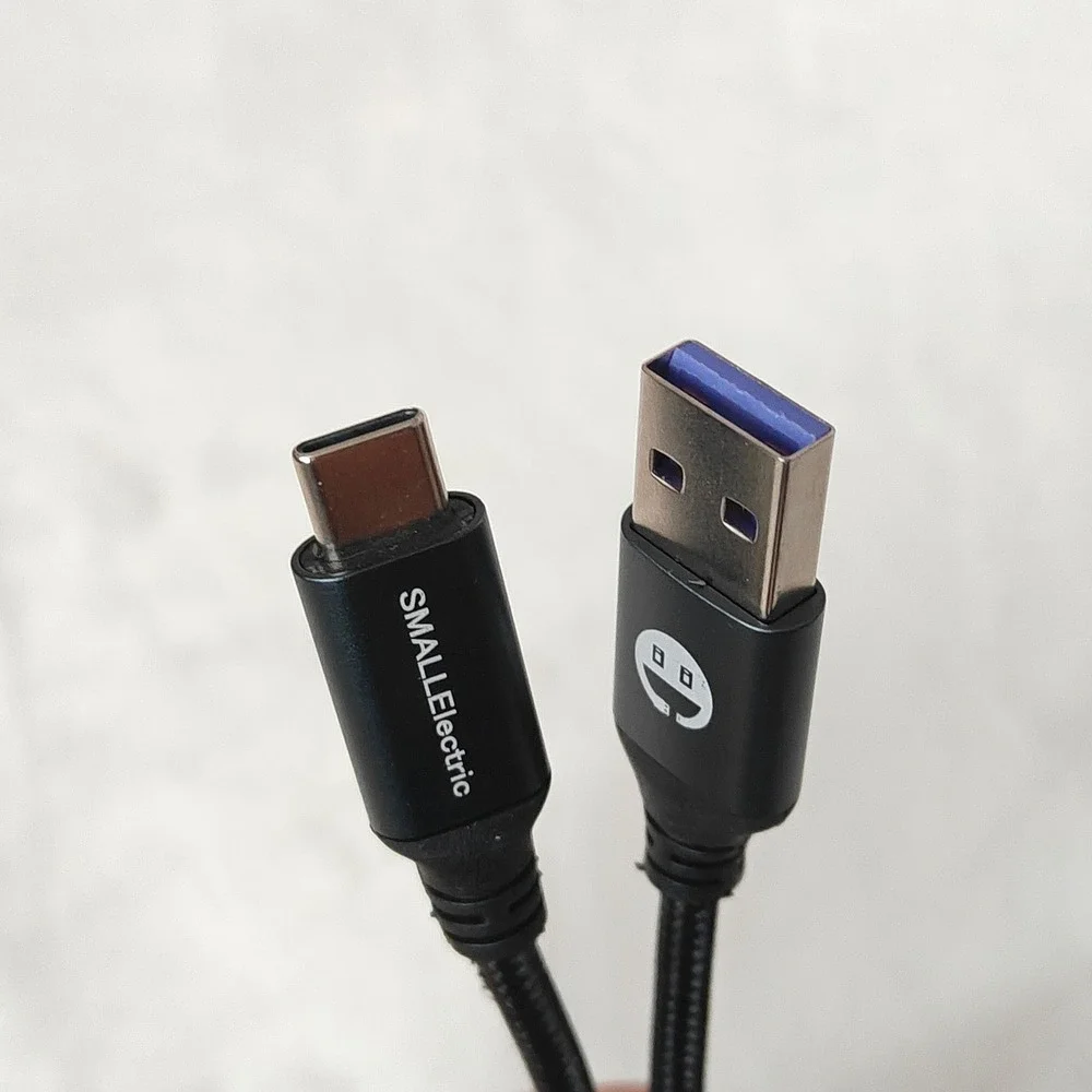 USB C Long Cable 6FT USB A to Type C 3AFast Charger Nylon Braided Cord Gray